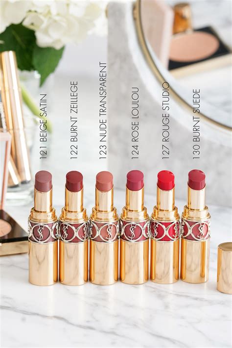 ysl rouge volupté shine 122|ysl shine lipstick balm.